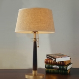 卧室床头灯简欧美式复古铜中式别墅客厅装饰书房创意现代落地台灯