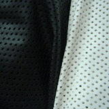 特价黑白色菱形镂空小格子水洗人造PU皮革仿皮制衣服装面料布料