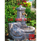 石雕洗手盆水龙头拖把家居园林户外庭院花园流水景观喷泉鱼缸摆件