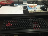海盗船樱桃cherryK70红轴87游戏机械键盘背光有线