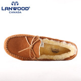 lanwood2016春秋新款澳洲低帮保暖豆豆鞋女磨砂羊皮毛一体雪地靴
