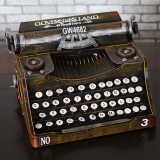欧式复古老式打字机摆件仿古模型装饰品创意家居摆件橱窗陈列道具