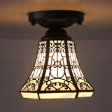 欧式古典灯具简约现代吸顶灯门厅过道灯具卧室灯烤弯玻璃艺术灯