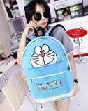 机器猫卡通书包女潮中学生个性海绵宝宝凯蒂猫背包可爱韩版双肩包