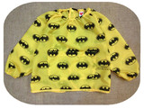 日本原单正品蝙蝠长袖儿童罩衣宝宝防水反穿衣饭兜围兜
