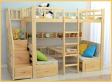 实木双层床 高低床 多功能子母床 儿童单人双人成人上下铺可定制