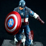 漫威复仇者联盟美国队长3钢铁侠可动公仔人偶玩具模型礼品手办
