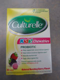 美国原装进口 Culturelle儿童肠胃益生菌 水果浆果味咀嚼片30粒