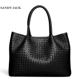 SANDY JACK包包2016新款编织女包手提包大包真皮女包百搭女士包包