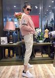 中秀雅1605最新春季欧洲站时尚拉链精品女装灯芯绒贴标短外套包邮