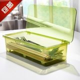 创意筷子盒沥水带盖筷子收纳盒家用筷子筒筷子托筷子架家用包邮