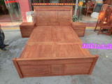 红木大床 花梨木大床 实木大床 红木富贵大床1.8米红木床花梨木床