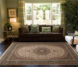时尚波斯田园欧式美式仿羊毛地毯腈纶家用高档奢华客厅卧室茶几毯