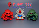 【Rider Toy】万代BANDAI 高达 扎古 渣古 橡皮拼装 Q版 盒蛋散货