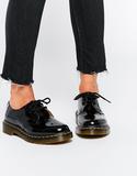 英国正品代购 Dr Martens 经典1461黑色漆皮女式3孔英伦风马丁靴