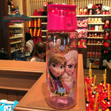 正品香港迪士尼代购 FROZEN冰雪奇緣安娜爱莎公主 塑胶水瓶水壶