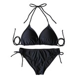 加拿大ARDENE外贸泳衣女原单黑色比基尼性感大小胸聚拢bikini泳衣