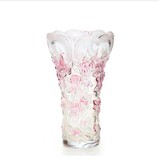 欧式富贵竹彩色水培百合花瓶透明玻璃水晶摆件现代时尚装饰包邮