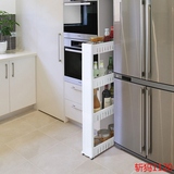 间隙置物架塑料厨房缝隙收纳架厕所用品卫生间夹缝整理柜 可移动