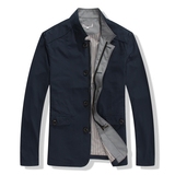 D542永不过时 春季品牌剪标男装简洁夹克 商务休闲男茄克衫外套