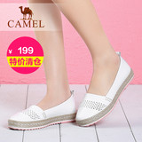 【特价清仓】camel骆驼女鞋 2016夏季单鞋舒适休闲平跟小白鞋单鞋