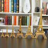 法国巴黎埃菲尔铁塔金色模型办公室桌面摆件创意工艺品拍摄道具
