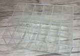 24格透明塑料展示盒 PS材料 收纳盒 口红唇彩展示架 阶梯状
