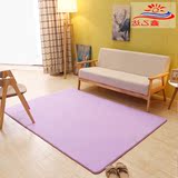 方形床边毯约现代客厅茶几地加厚珊瑚绒地毯可机毯卧室长洗家用简