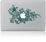 佩格MH079苹果笔记本彩色局部创意贴纸MacBook个性保护贴膜纯色花
