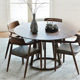 餐桌纯实木圆桌现代简约圆形小户型北欧宜家环保定制简易创意饭桌