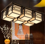 中式 吸顶灯卧室长方形客厅灯led现代简约仿古书房餐厅铁艺灯具