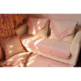 清新沙发罩 床边新款复古彩点纯棉布艺防滑沙发垫 飘窗垫 韩式小