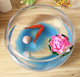 金鱼缸 玻璃 水族箱小型创意生态圆形 大号乌龟缸 迷你造景培装饰