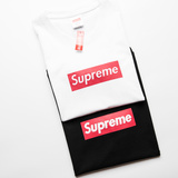 正品代购2016夏季美国街头潮牌Supreme BOX LOGO纯棉短袖情侣T恤
