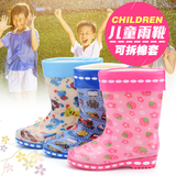 春夏特价儿童雨靴男童女童学生卡通可爱防滑水鞋大小童雨鞋套鞋