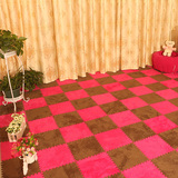 加大加厚卧室地垫绒面地毯拼图地垫 方块拼接可裁剪泡沫满铺客厅