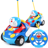 车 儿童卡通车机器猫带音乐灯光电动玩具车儿童哆啦a梦卡通遥控