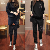 2016春秋新款韩版女学生休闲运动套装两件套宽松卫衣套装女士裤子
