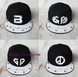 韩版潮平沿帽BIGBANG权志龙同款亚克力帽子GD嘻哈帽街舞棒球帽女