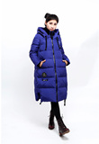 LINC金羽杰2015冬装新款羽绒服女长款韩版军装版羽绒衣连帽594723