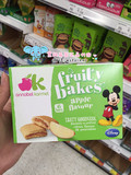 英国代购AnnabelKarmel迪士尼婴儿零食苹果酱水果宝宝夹心饼干