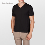 Calvin Klein Jeans/CK 男士休闲V领短袖T恤J303909