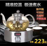 耐热玻璃茶壶不锈钢滤网电陶炉直火壶花草煮茶具煮茶壶可过滤包邮