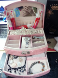 可爱饰品盒复古珠宝首饰盒 公主 欧式 韩国带锁收纳盒创意小包邮