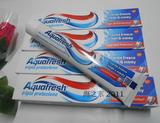 意大利进口Aquafresh三色牙膏含氟防蛀牙除口臭去黄去渍美白牙齿