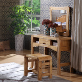 现代简约中式实木古典梳妆台 全柏木卧室梳妆桌带抽屉化妆台
