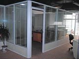 厂家直销办公高隔断钢化单双玻璃隔断间屏风断墙铝镁合金边框