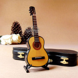 MUSIC BABY乐器模型摆件迷你古典吉他模型礼物送男女朋友客户老师