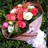 母亲节19朵红玫瑰花鲜花速递全国上海宝山陆家嘴三和路复旦同城送