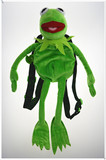 正版 迪士尼 THE muppets 木偶秀 科密特青蛙背包毛绒 玩具公仔